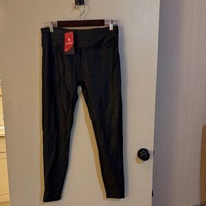 Black Faux Leather Leggings- NWT
